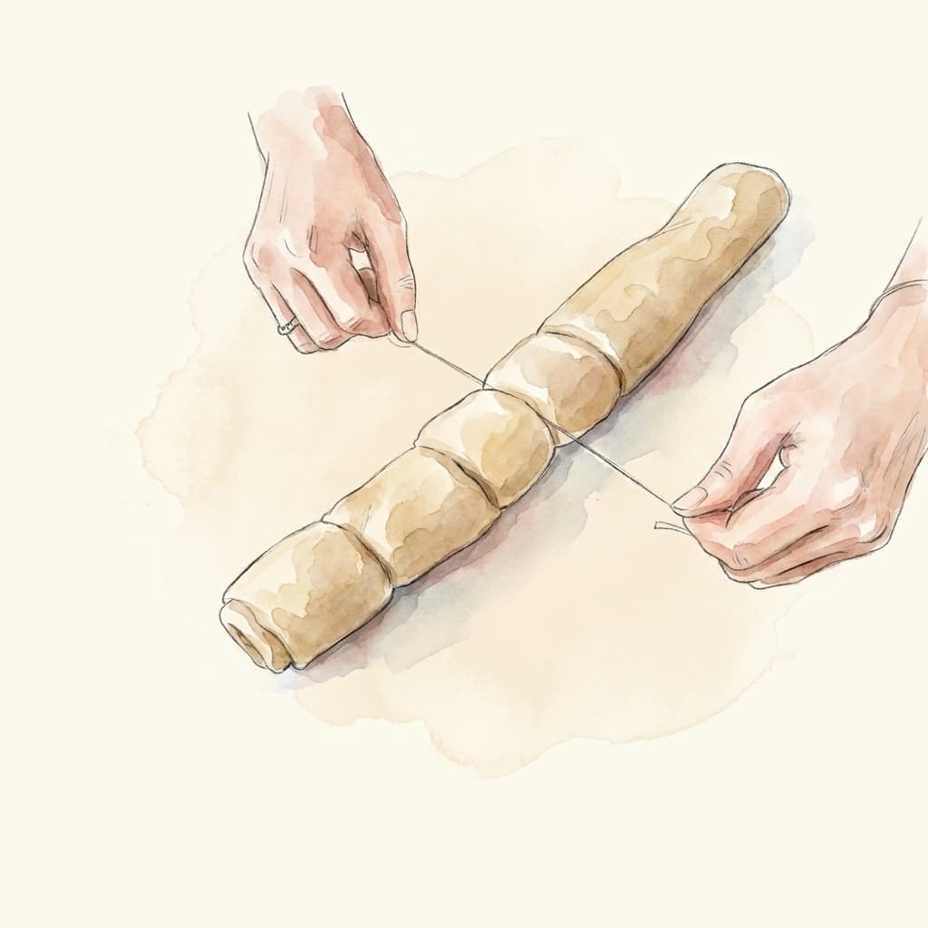 Rollen und schneiden