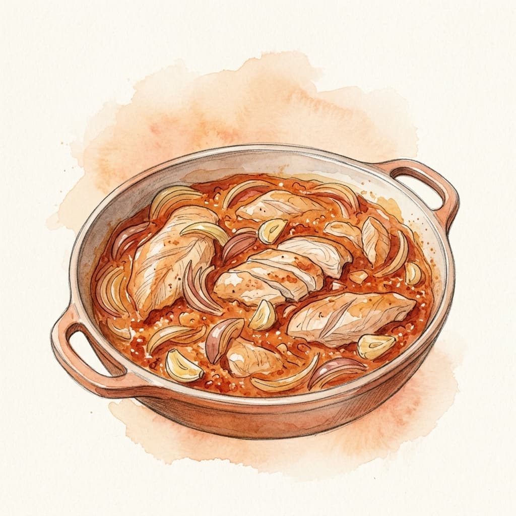 Ajvar-Hendl-Pfanne