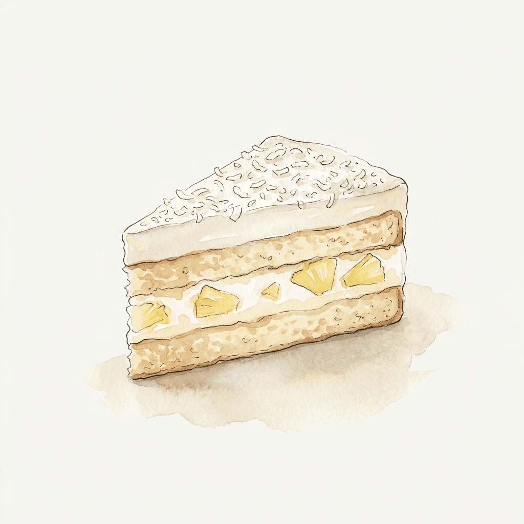 Ananas-Kokos-Torte
