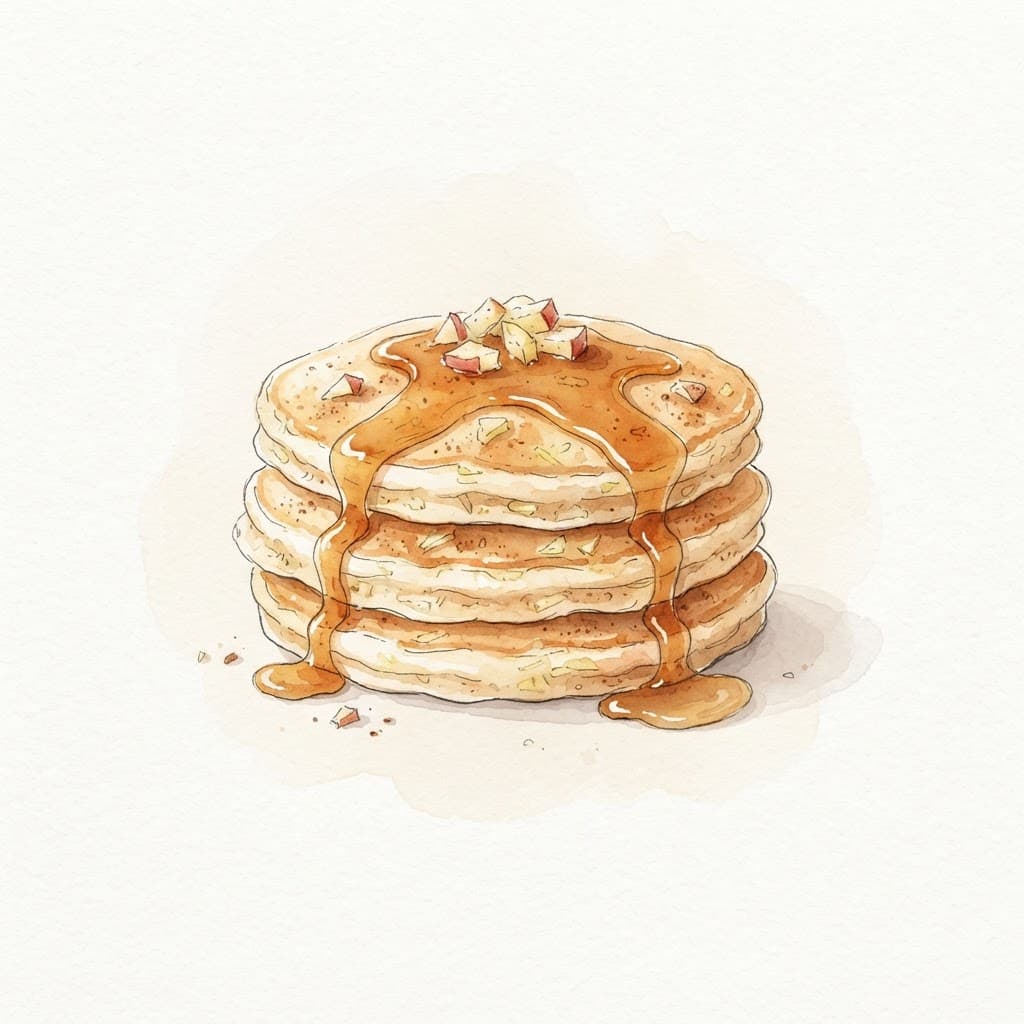 Apfel-Pancakes