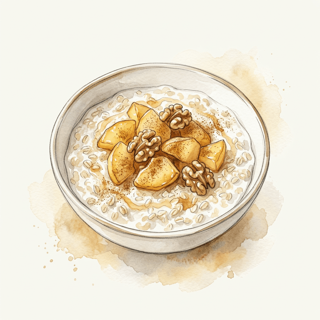Bratapfel-Porridge