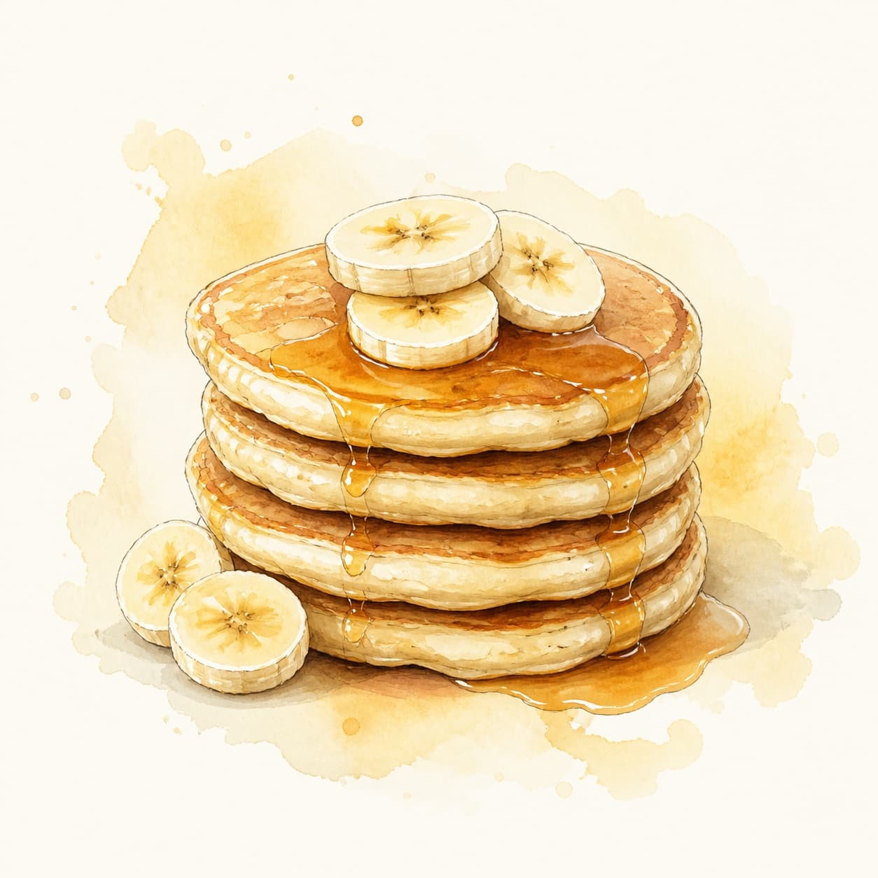 Bananen-Pancakes