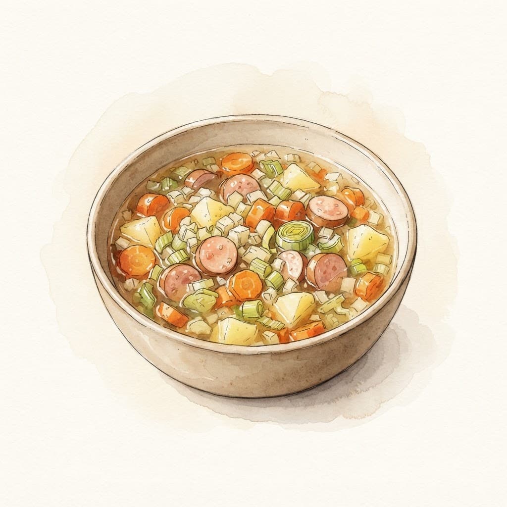 Würstel-Suppe