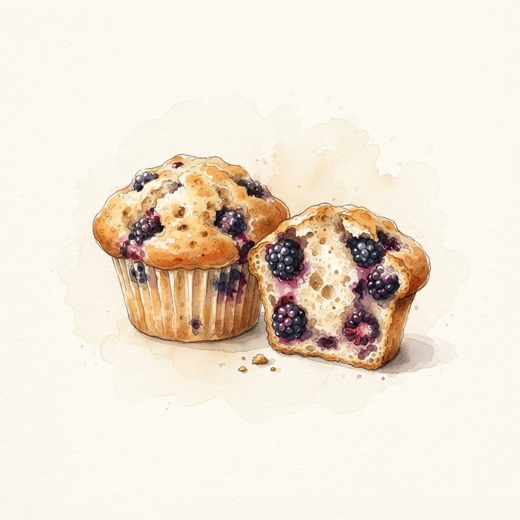 Brombeer-Muffins
