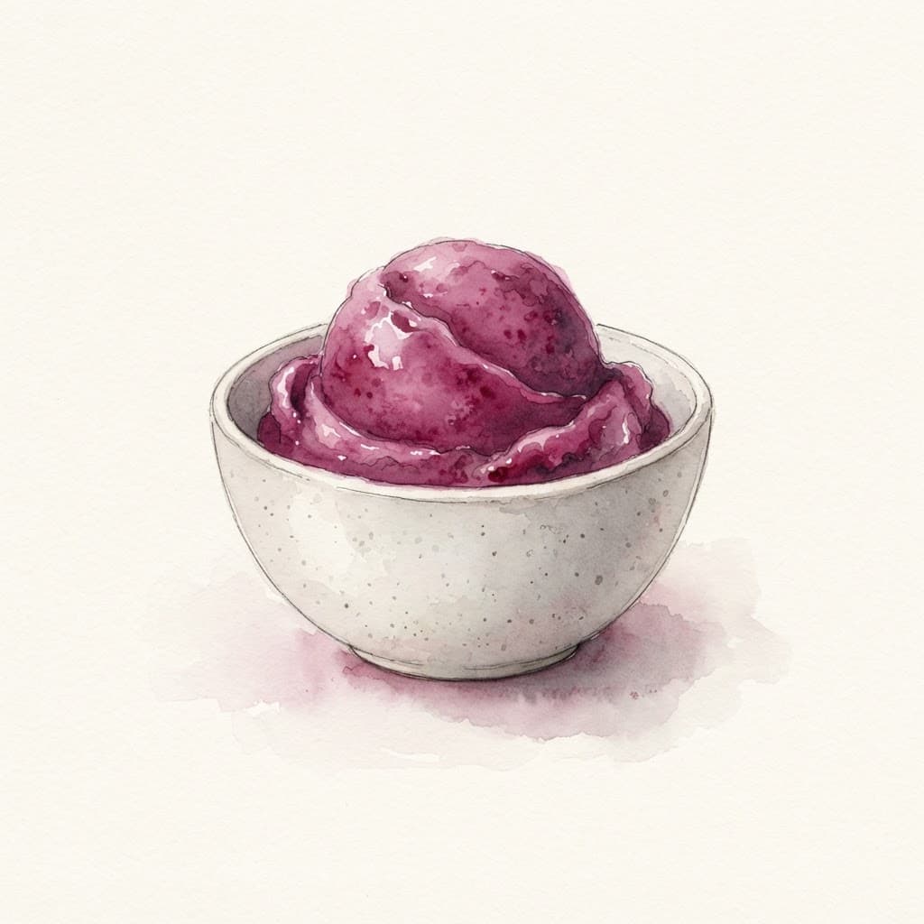 Brombeer-Sorbet
