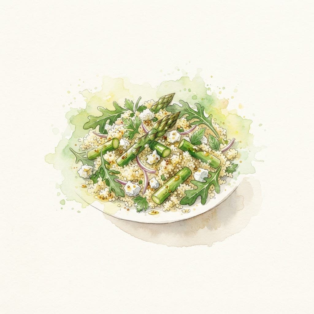 Couscous-Salat mit Spargel