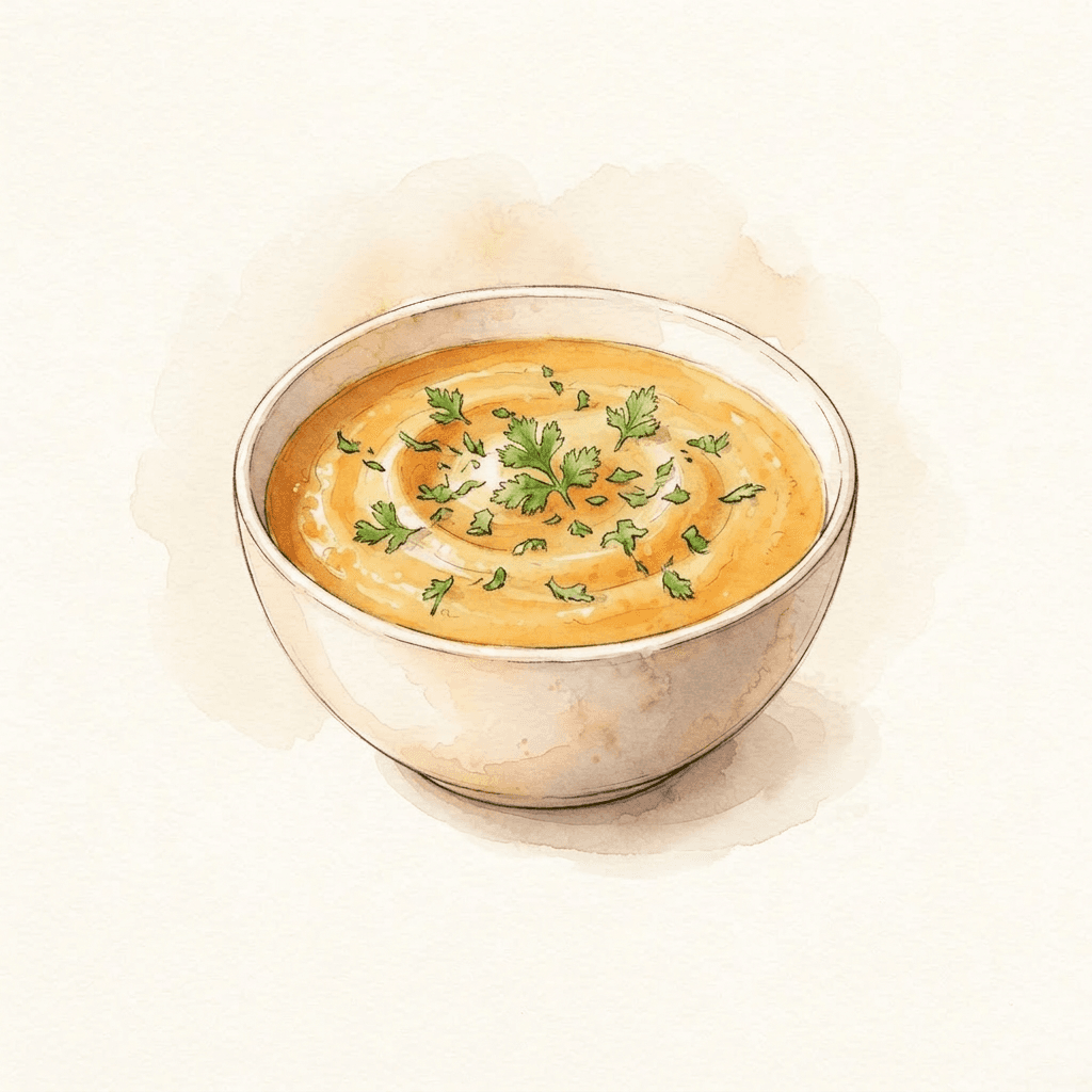 Süßkartoffelsuppe mit Kokos