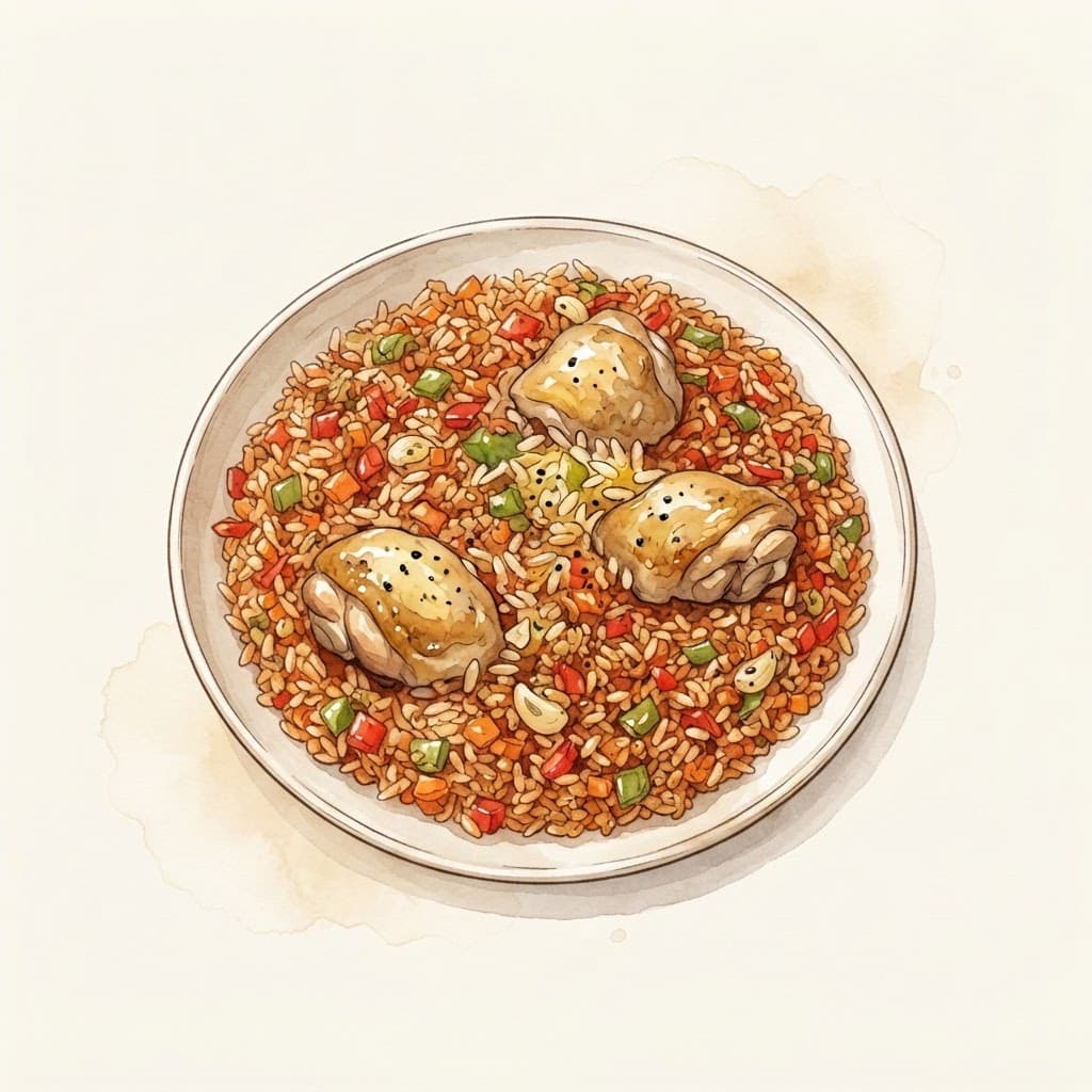 Djuvec-Reis mit Hühnchen