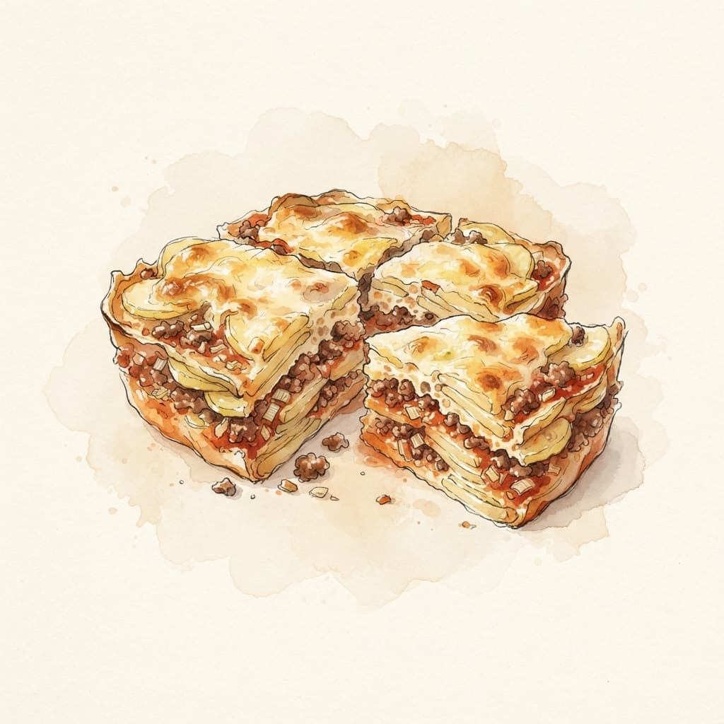 Erdäpfel-Faschierten-Auflauf
