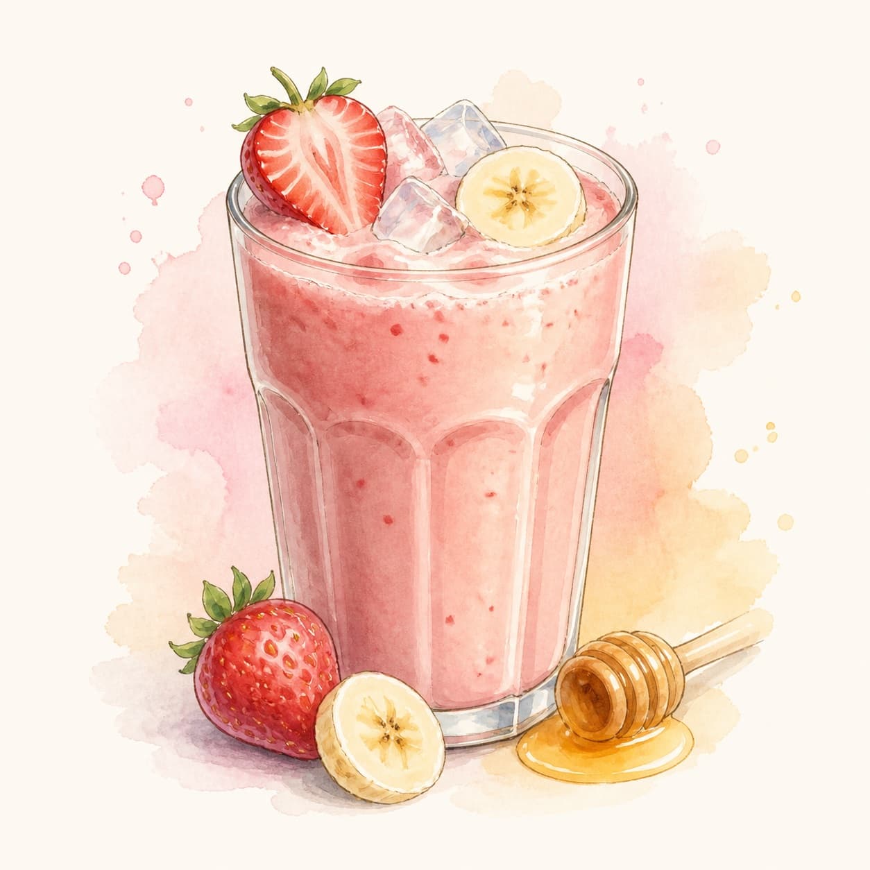 Erdbeer-Bananen-Smoothie