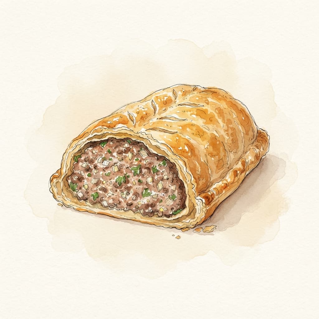 Faschiertes im Blätterteigmantel