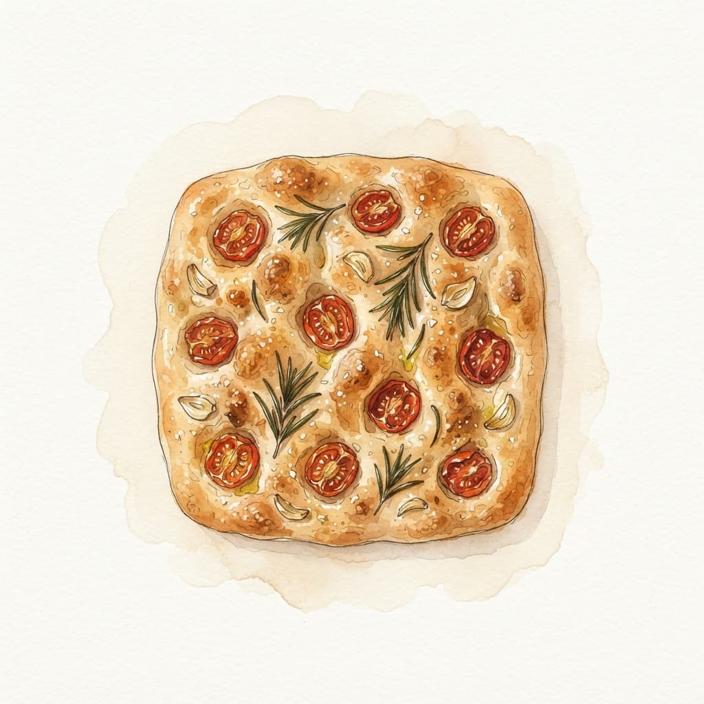Tomaten-Rosmarin-Focaccia