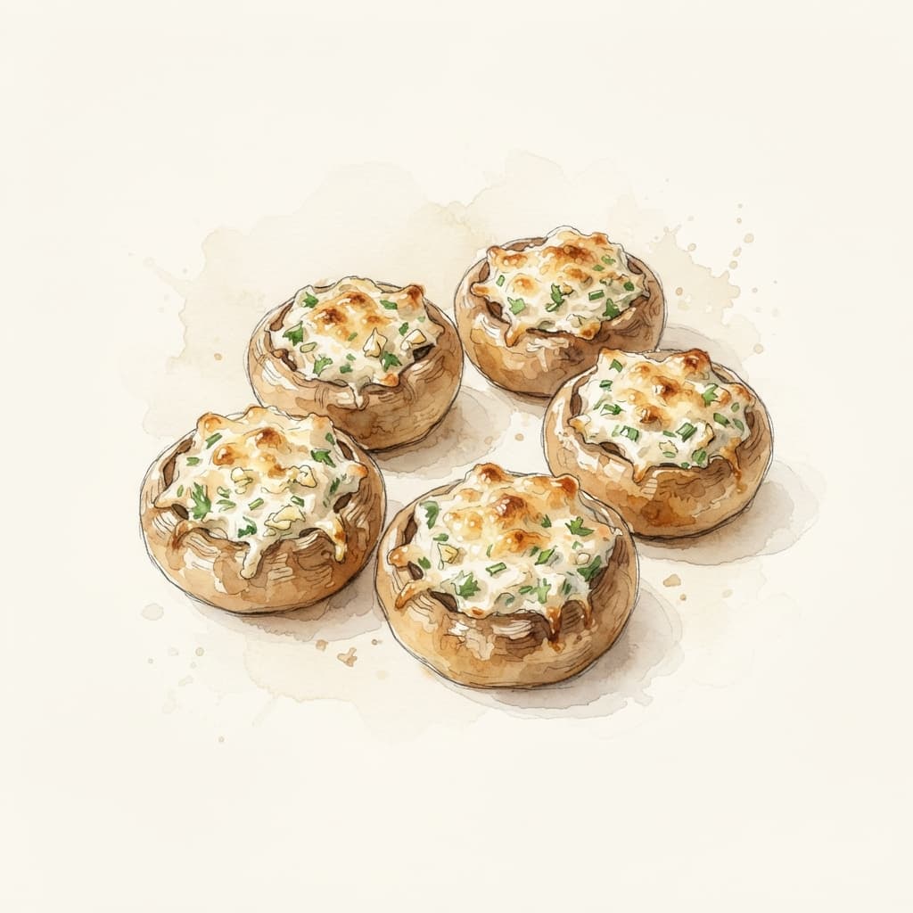 Gefüllte Champignons