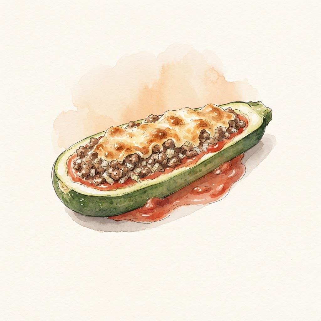 Gefüllte Zucchini