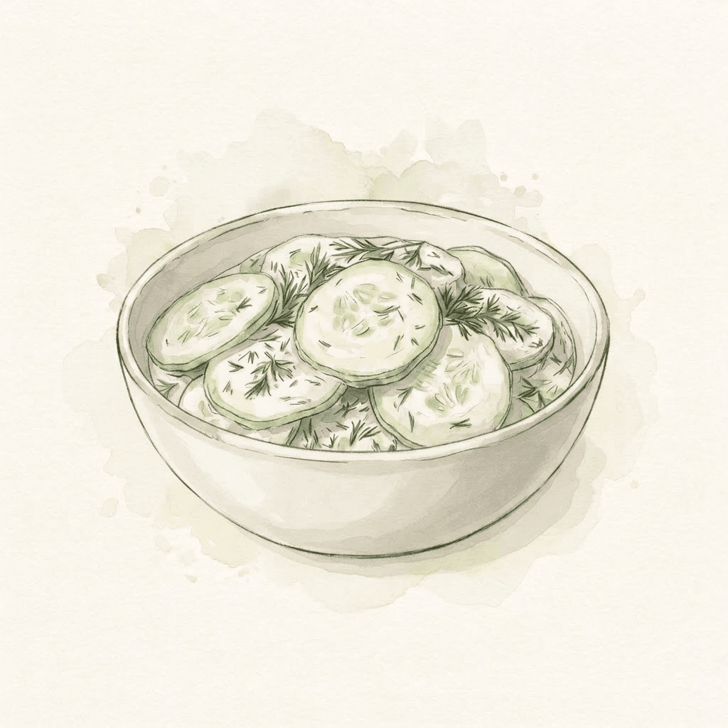 Gurken-Dill-Rahmsalat