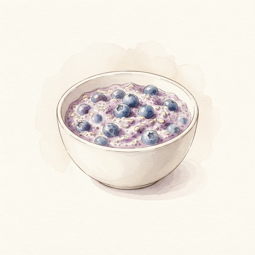 Heidelbeer-Overnight-Oats