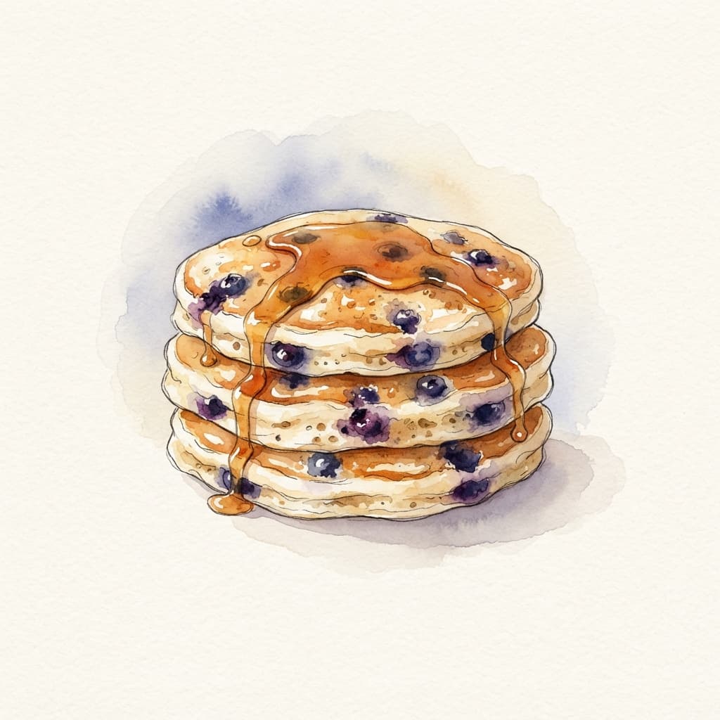 Heidelbeer-Pancakes