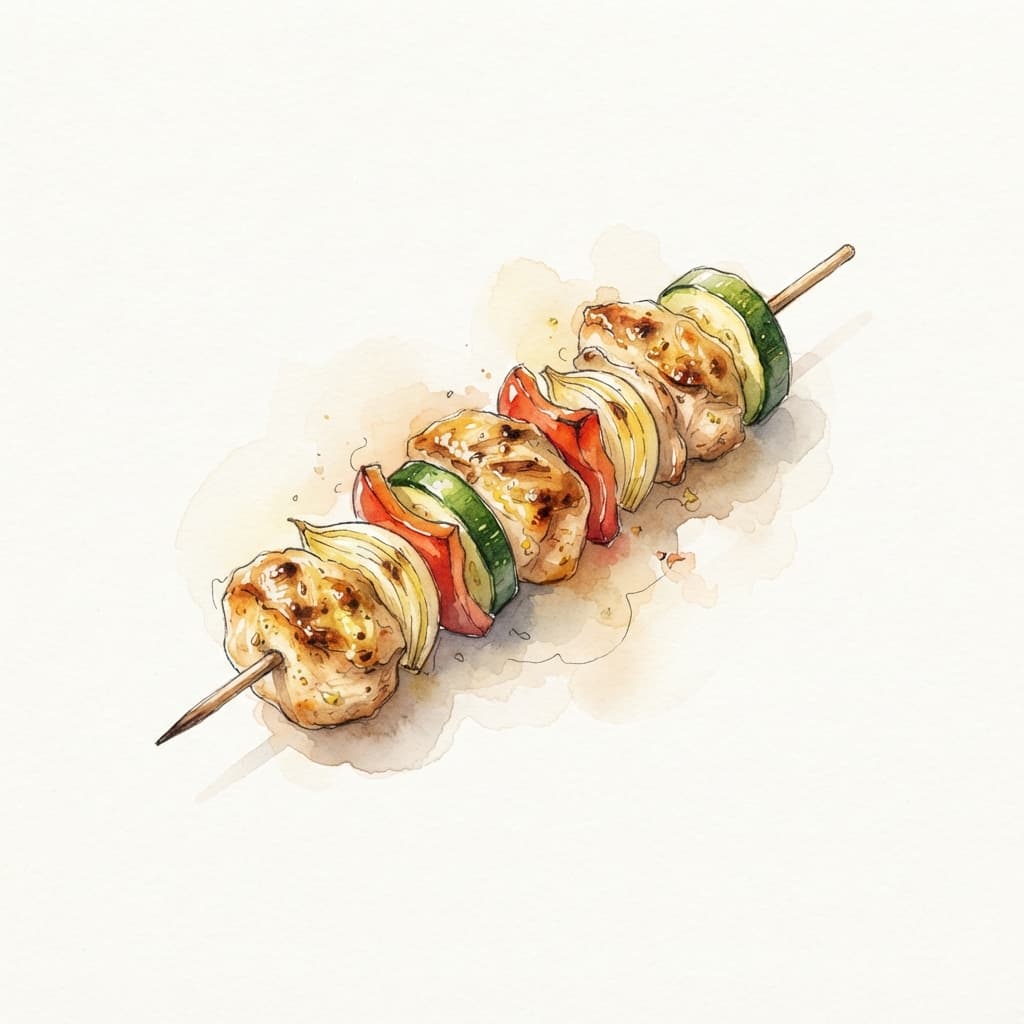 Hendlspieße vom Grill