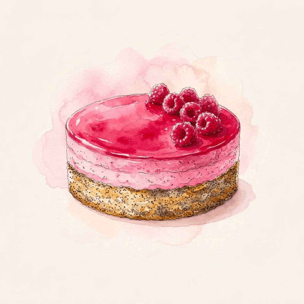 Himbeer-Mohn-Torte