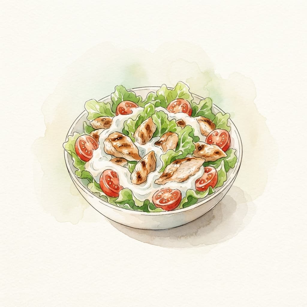 Hühnersalat mit Joghurtdressing