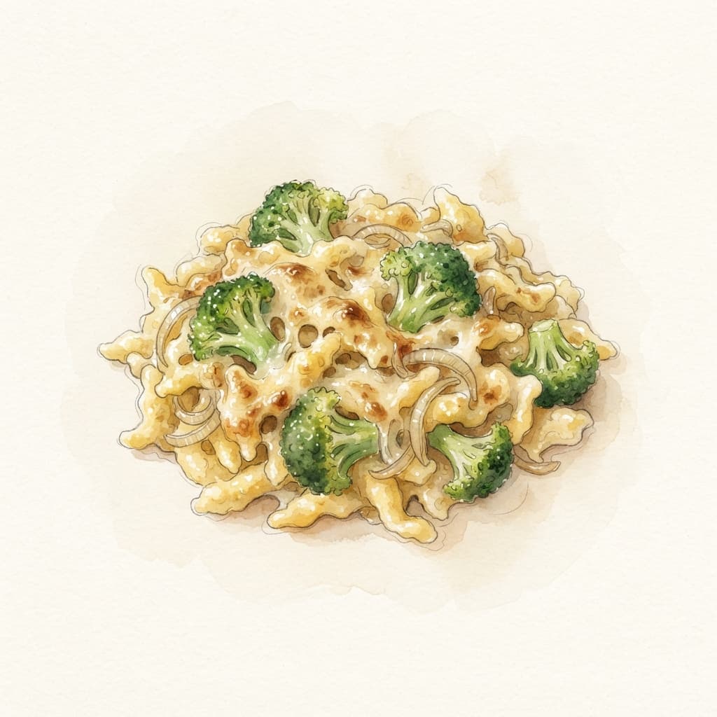 Käsespätzle mit Brokkoli