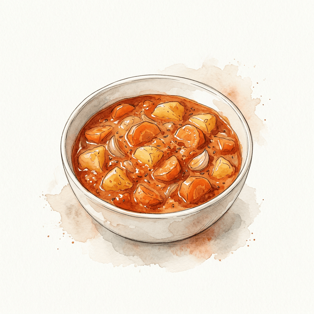 Karottengulasch mit Erdäpfeln