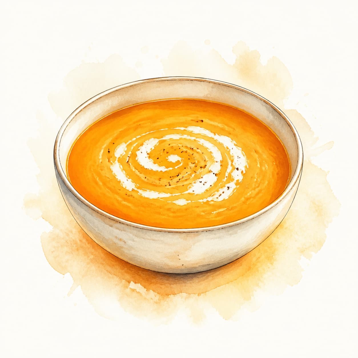 Karottensuppe mit Ingwer