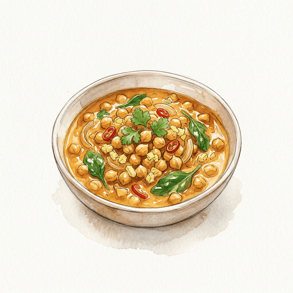 Kichererbsen-Kokos-Curry