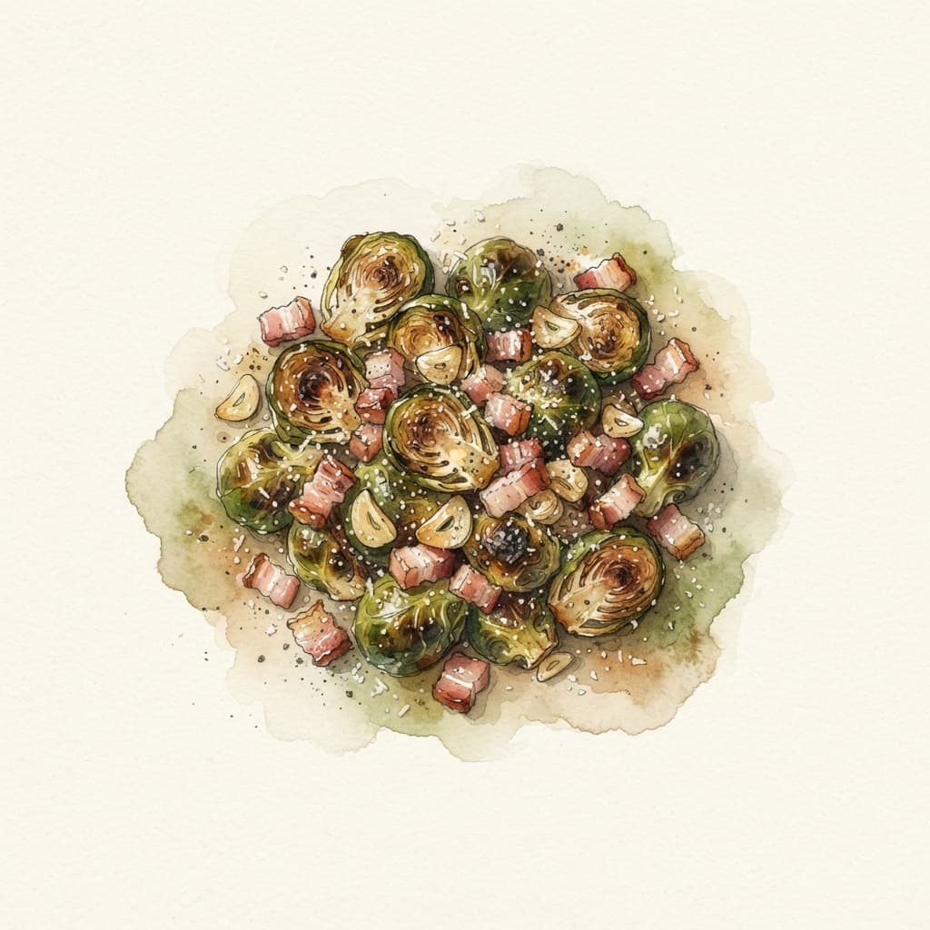Kohlsprossen mit Speck