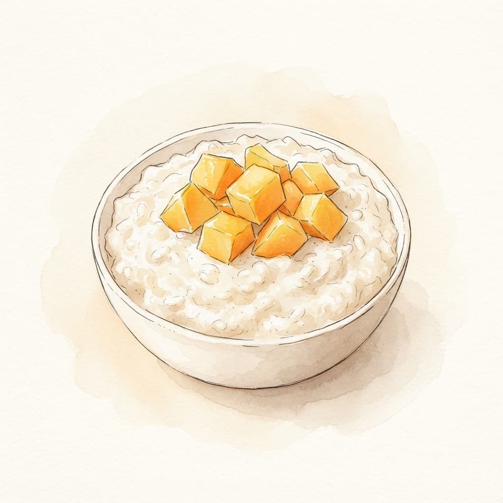 Kokos-Milchreis mit Mango
