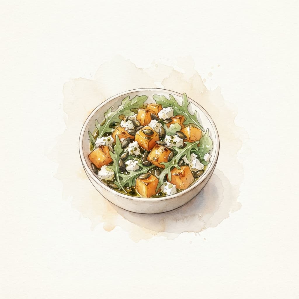Kürbis-Feta-Salat