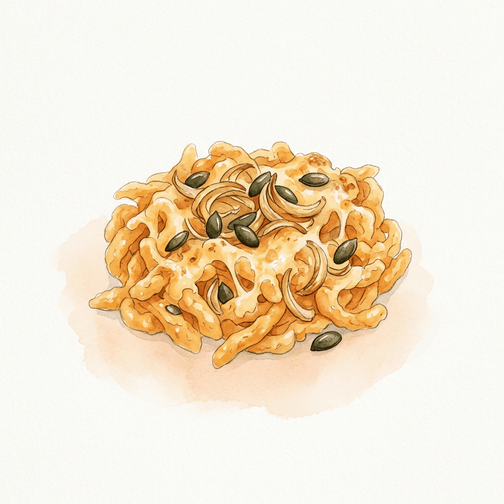 Kürbis-Käsespätzle