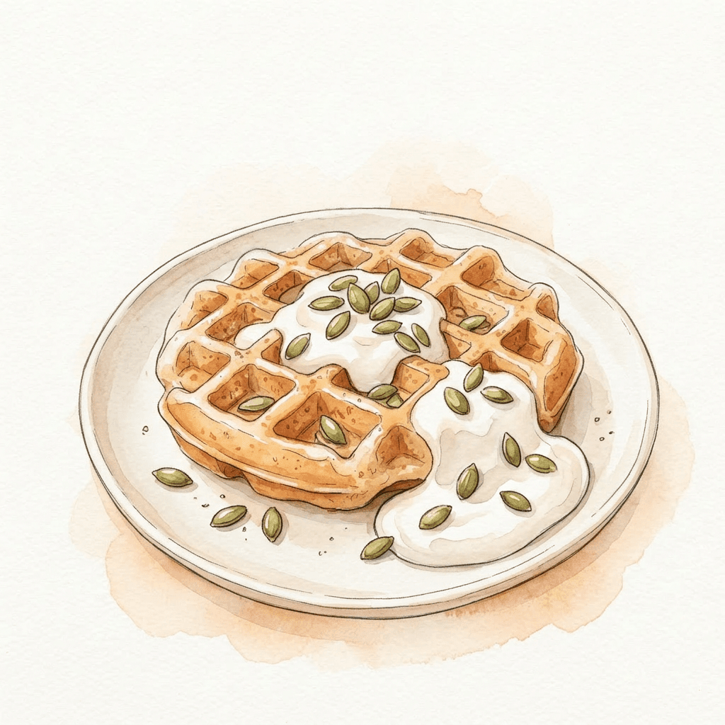 Kürbis-Waffeln