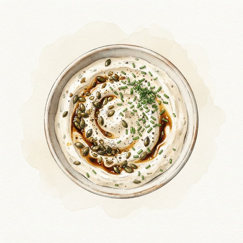 Kürbiskern-Sauerrahm-Dip