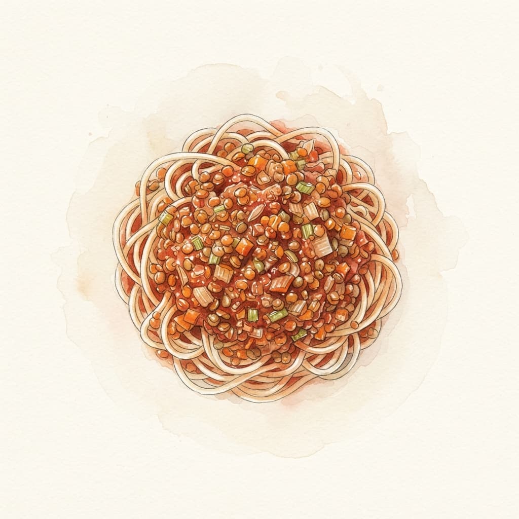 Linsen-Bolognese