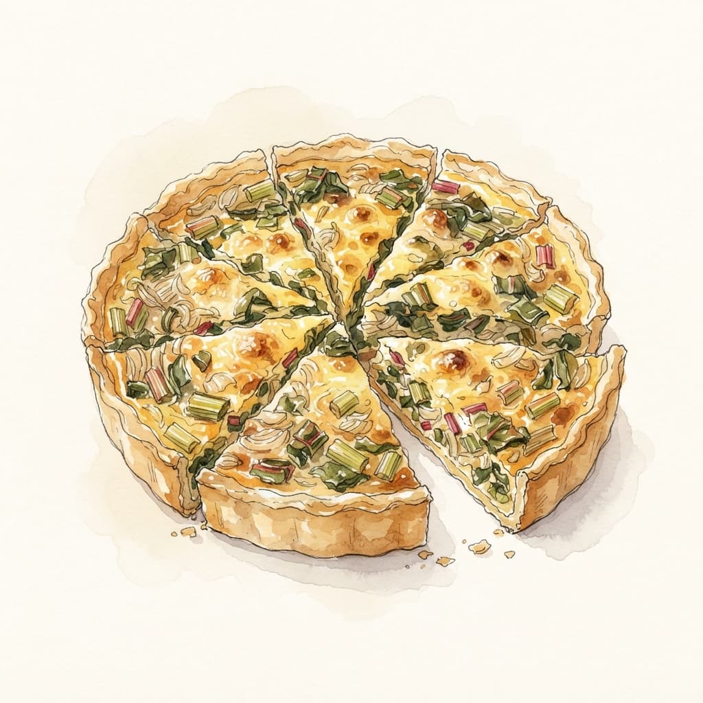 Mangold-Quiche