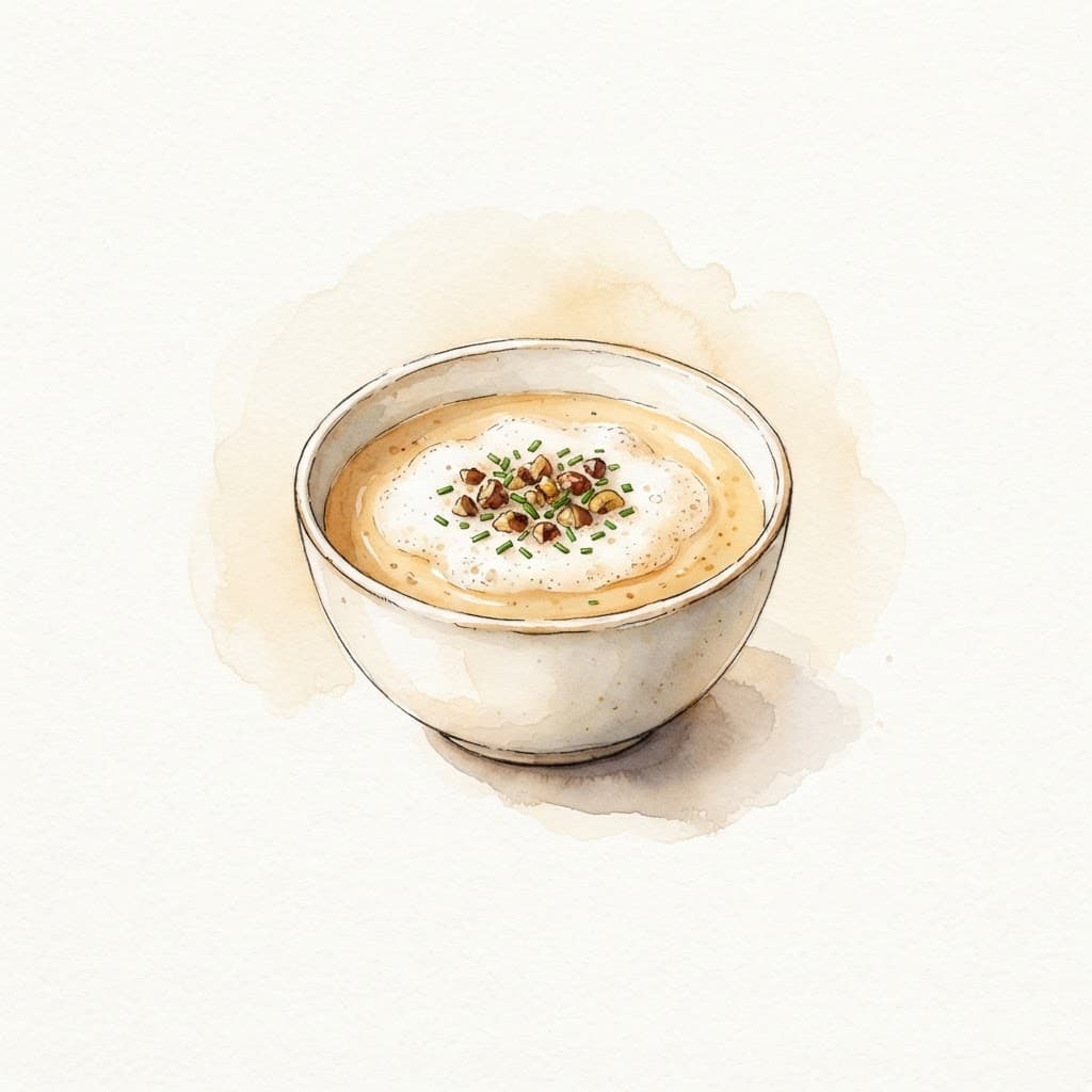 Maroni-Schaum-Suppe