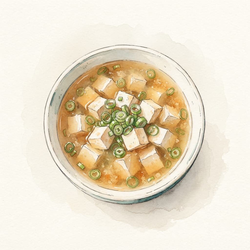 Miso-Suppe mit Tofu