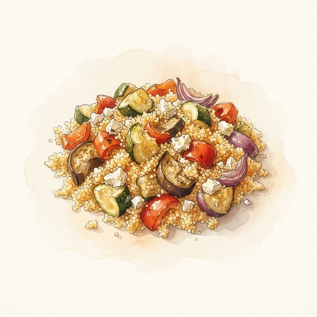 Ofengemüse-Couscous-Salat