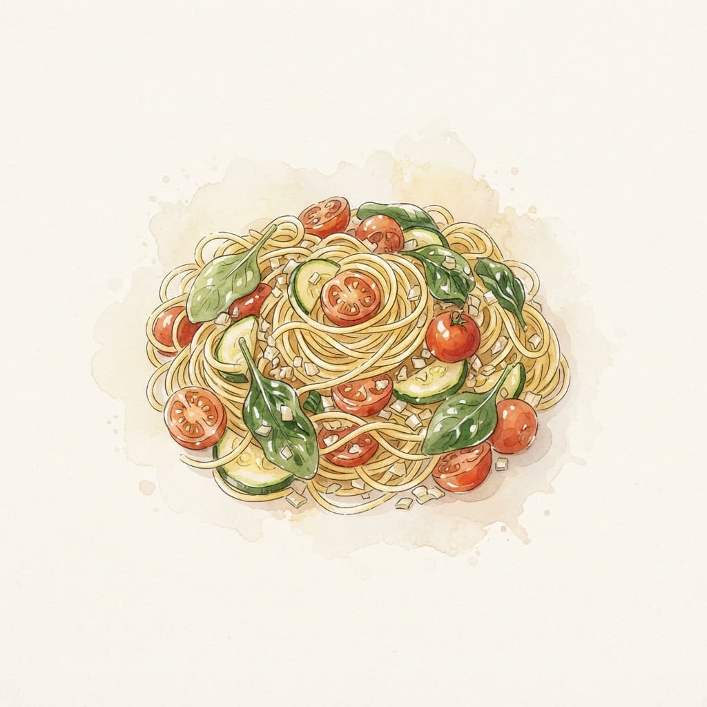 One-Pot-Pasta mit Gemüse