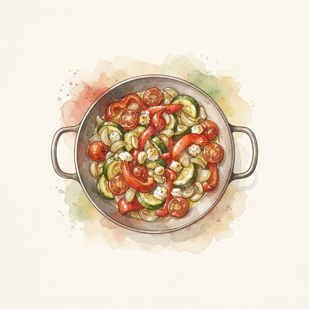 Paprika-Zucchini-Pfanne