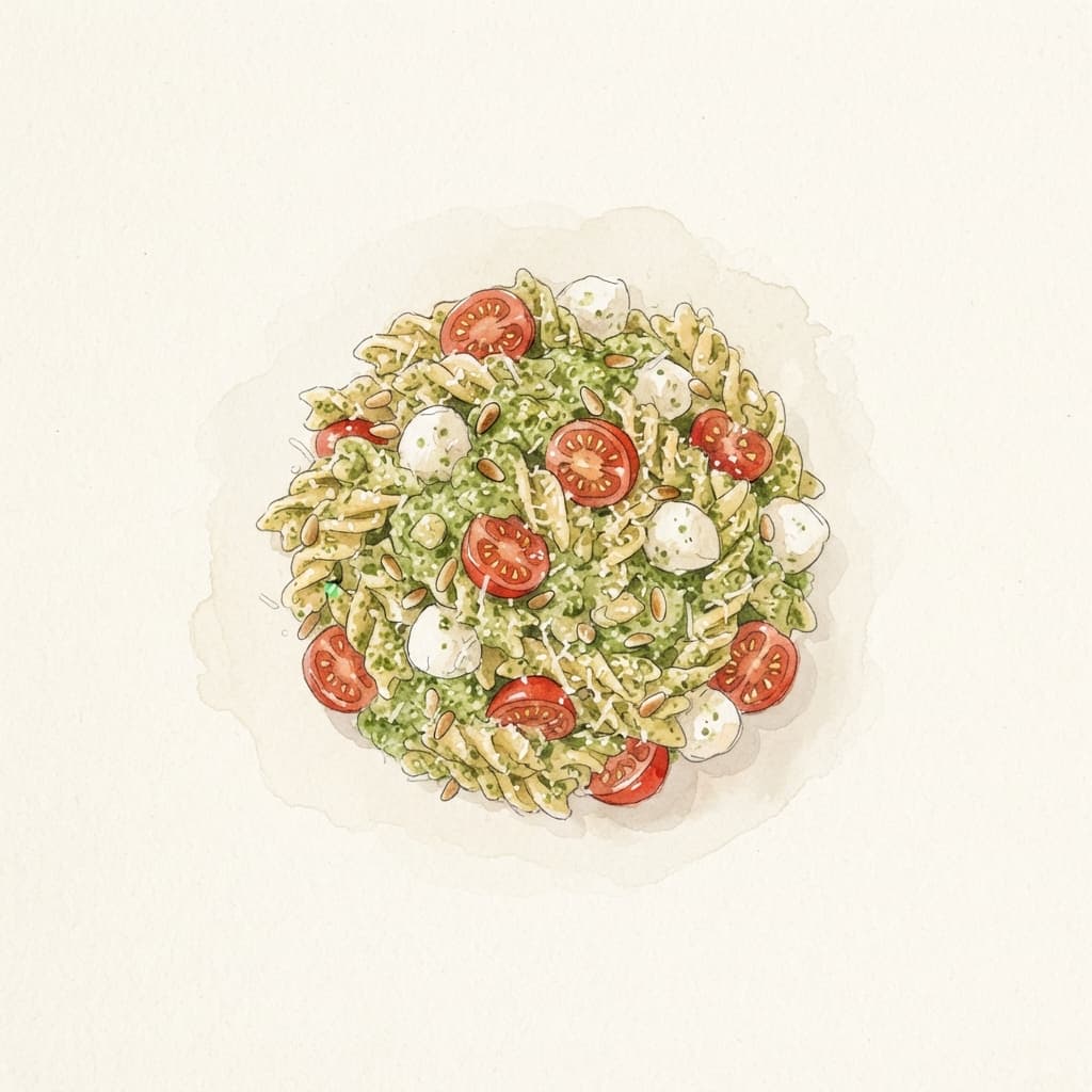 Pasta-Salat mit Pesto