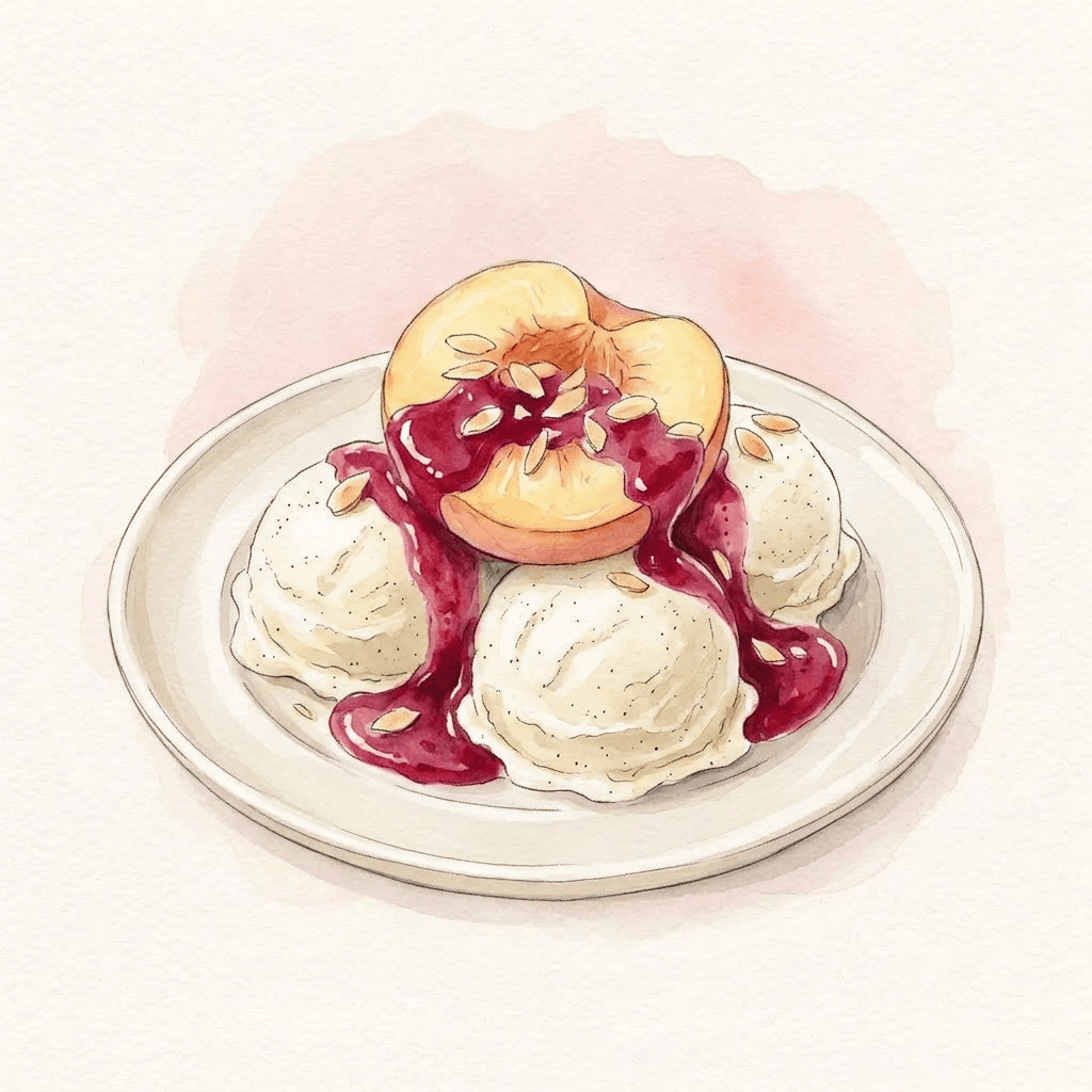 Pfirsich Melba
