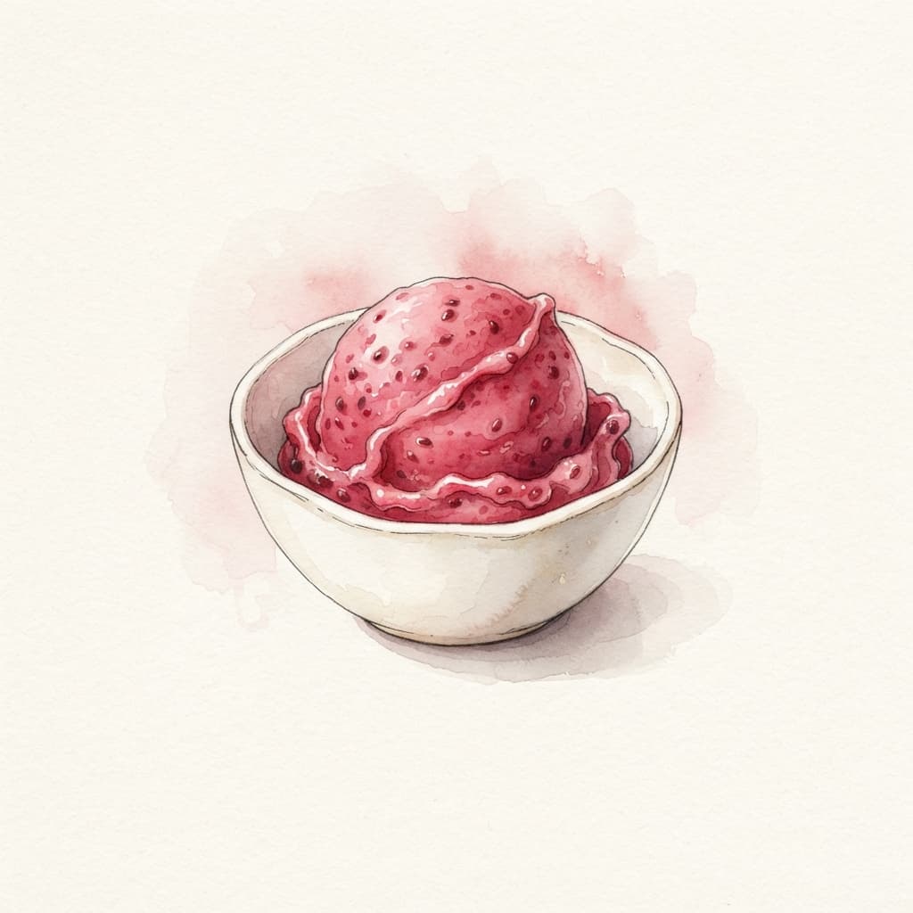 Preiselbeer-Sorbet