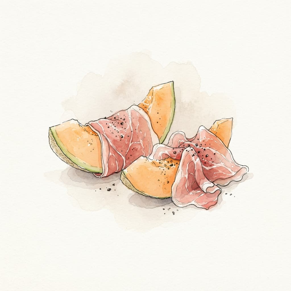 Prosciutto mit Melone