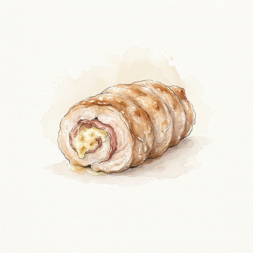 Putenrouladen mit Schinken-Käse-Fülle
