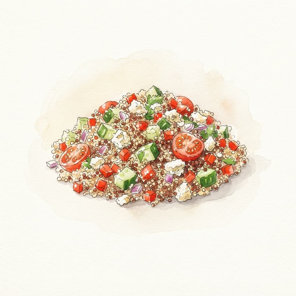 Quinoa-Salat mit Gemüse