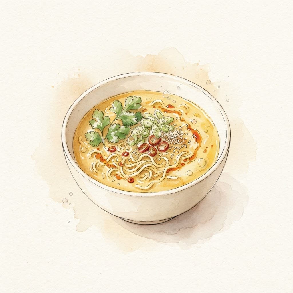 Ramen mit Kokosmilch
