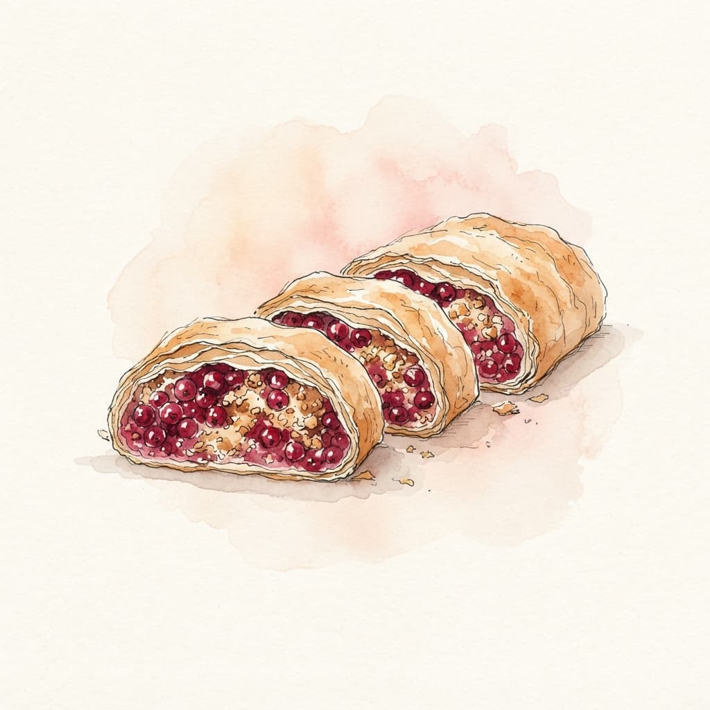 Ribiselstrudel