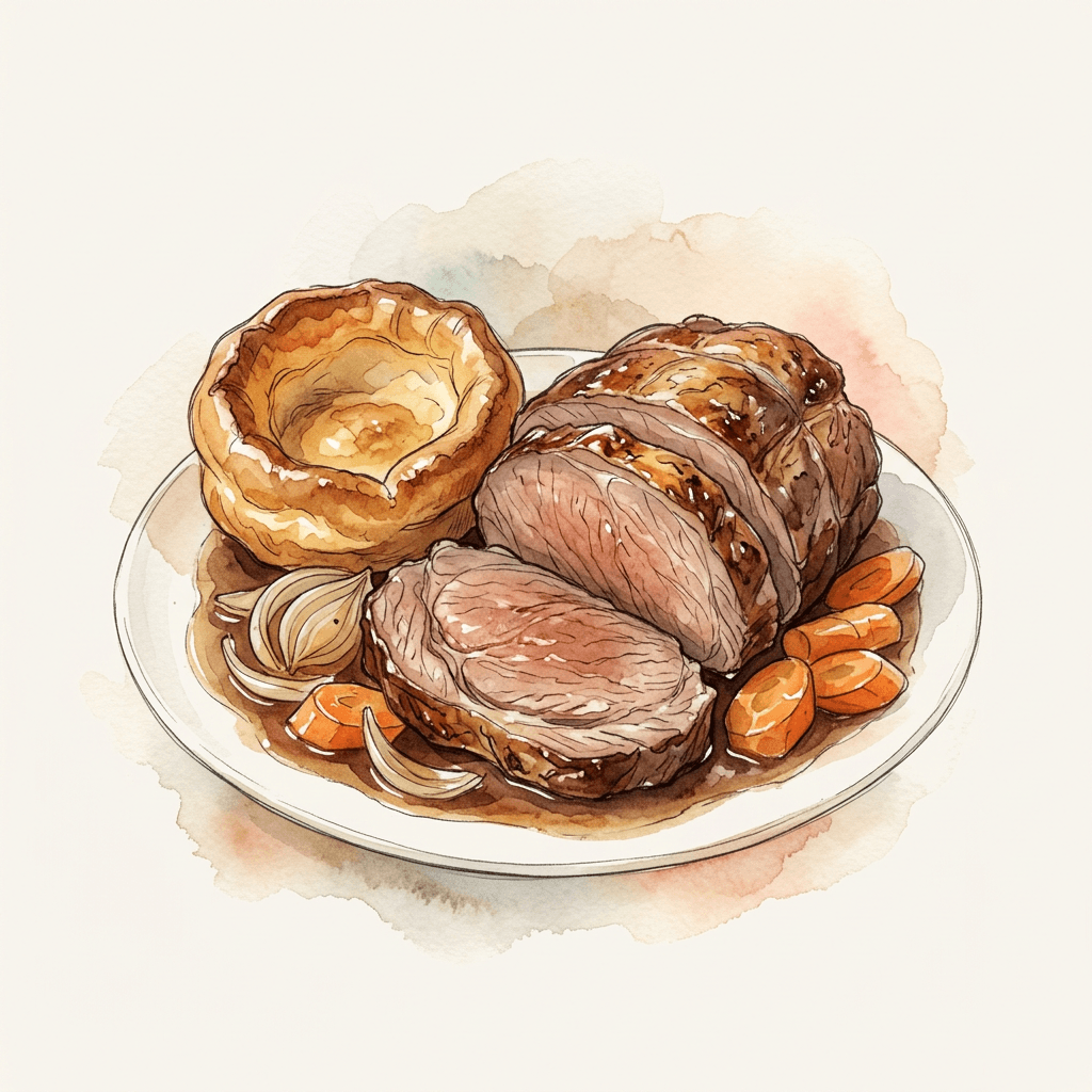 Rinderbraten mit Yorkshire Pudding